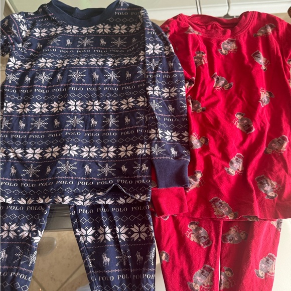 Polo by Ralph Lauren Kids Pajamas Set - Navy and Red - Picture 1 of 4
